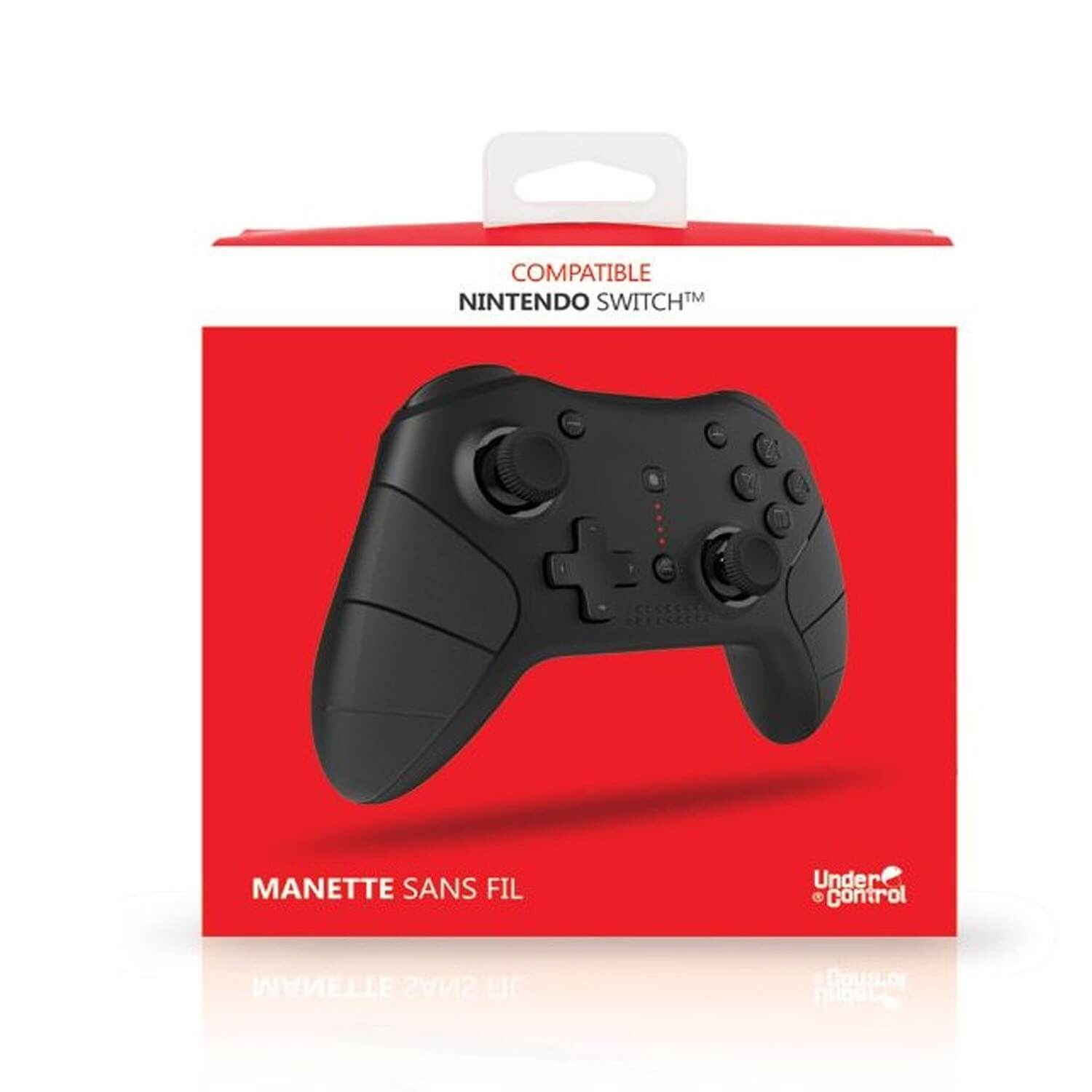 Manette pro Rouge Sans fil Compatible Switch - UnderControl