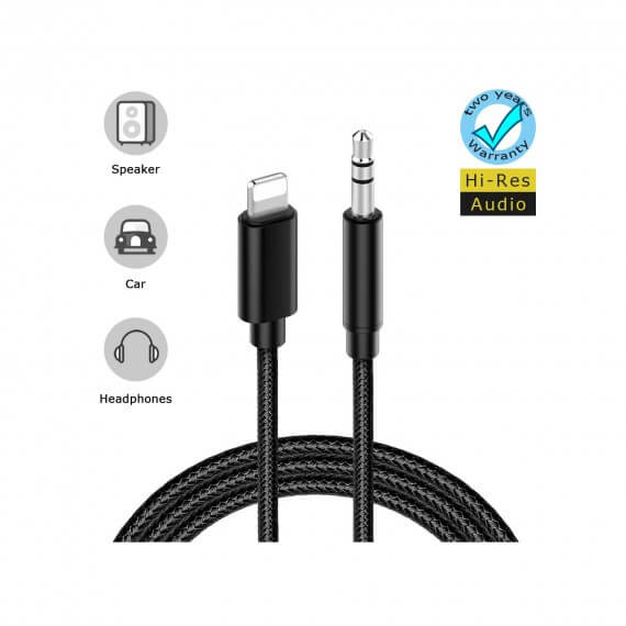 Adaptateur Lightning - jack compatible avec iPhone