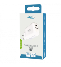 Chargeur Secteur Rapide 12W 2 USB 2,4A